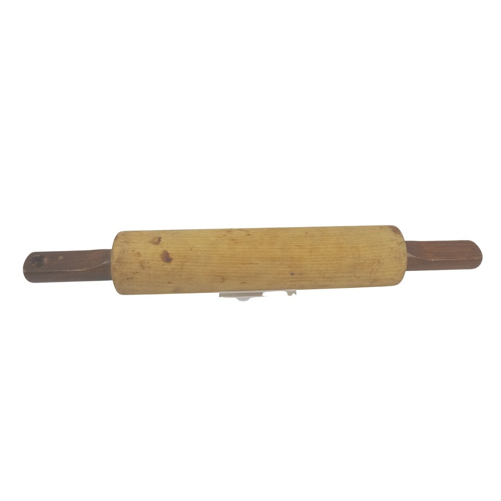 Vintage Two Tone Wooden Rolling Pin with‎ Hanging Hole Farmhouse Primitive Decor